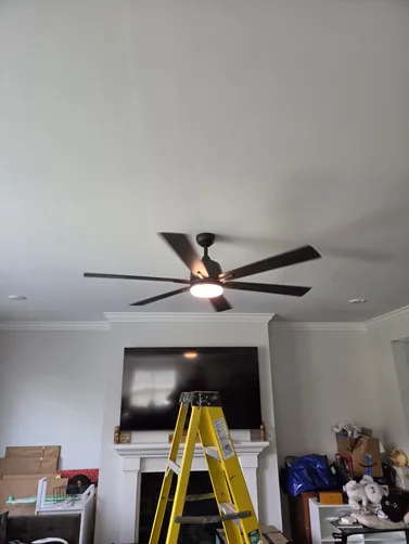Install 3 ceiling fans on pre-exisitng wiring.