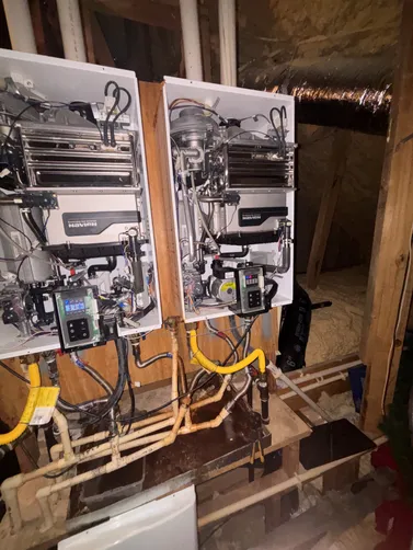photo at Spring, TX on Dec 26, 2025: An error code 003 indicated an issue with the heat exchanger in the tankless water heater. We repla