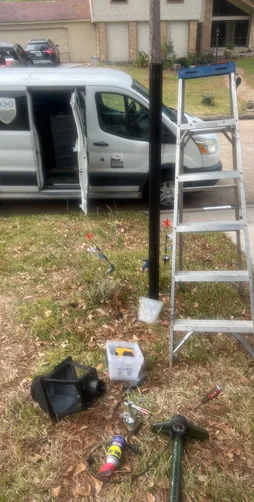 photo at Spring, TX on Dec 12, 2025: The lantern was not functioning due to a lack of gas supply. After removing the gas lantern, we dis