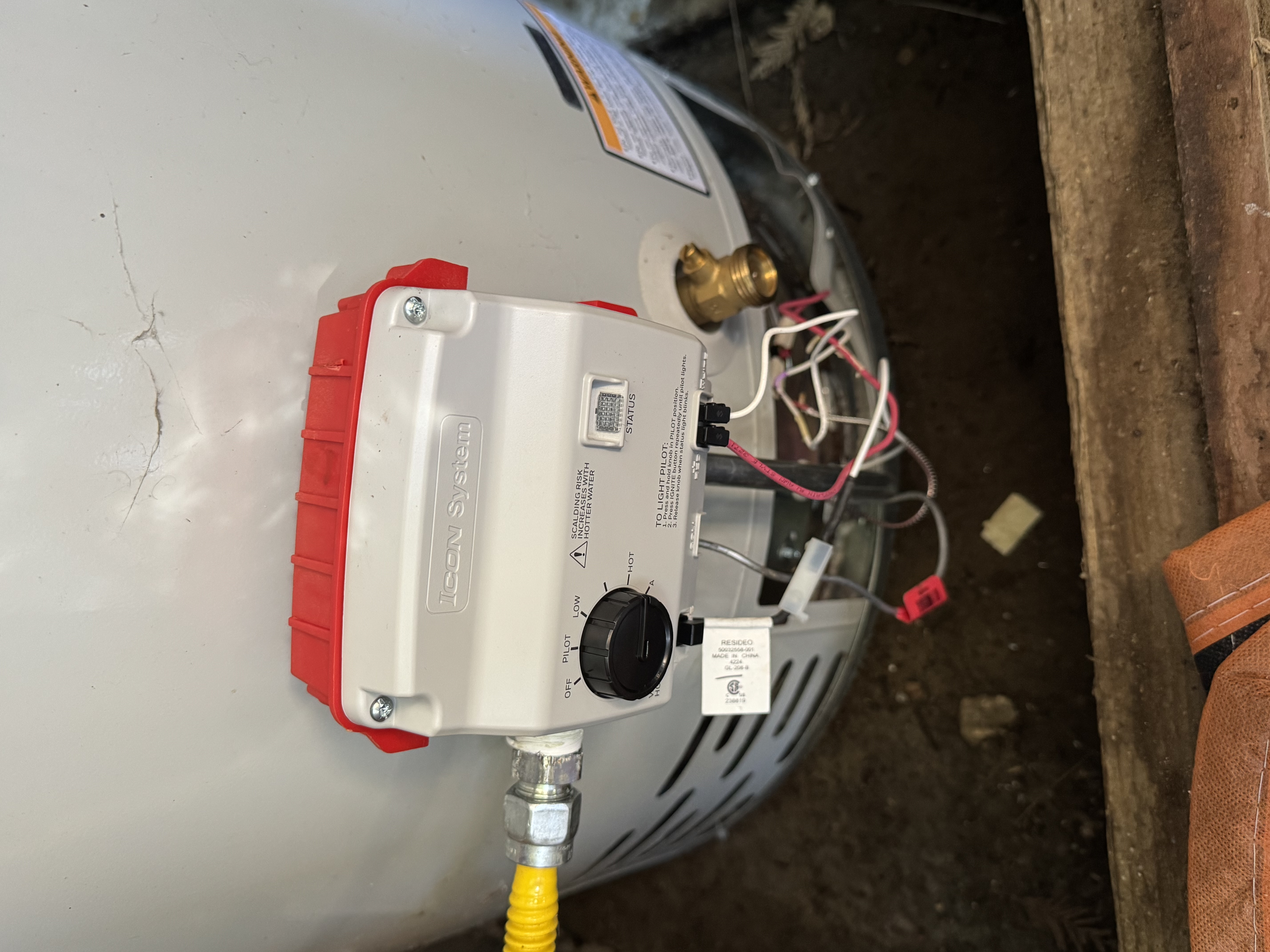 Water heater gas control valve replacement in Woodacre
