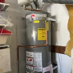 photo at Concord, CA on Mar 26, 2025: A leaking water heater can cause significant issues, so we took action to ensure the homeowner had 