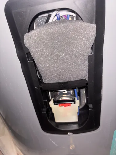 photo at Houston, TX on Oct 13, 2025: Upon inspection, we discovered that the water sensor was slightly wet, prompting us to remove it fo