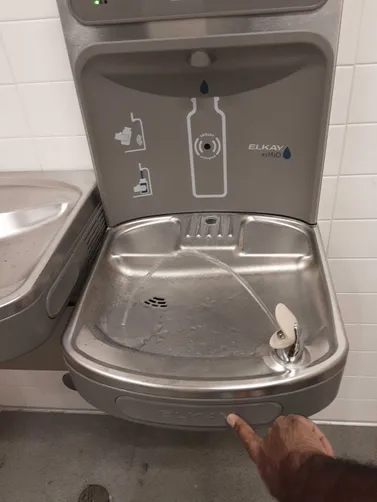 photo at Houston, TX on Nov 05, 2025: A lack of water pressure from the drinking water faucet was causing inconvenience for the commercia