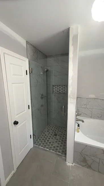 Shower Glass Door Install