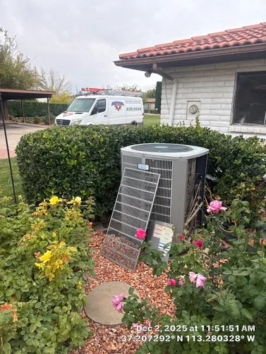 photo at LaVerkin, UT on Dec 02, 2025: A smoke issue was reported from the furnace, indicating a potential malfunction. To address this, w