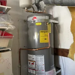 photo at Concord, CA on Mar 26, 2025: A leaking water heater can cause significant issues, so we took action to ensure the homeowner had 