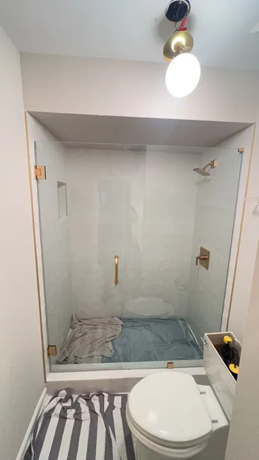 Shower Glass Door Install