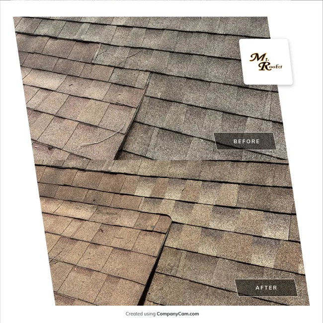 After a thorough inspection, we replaced worn shingles to ensure a watertight and durable roof for the homeowner.