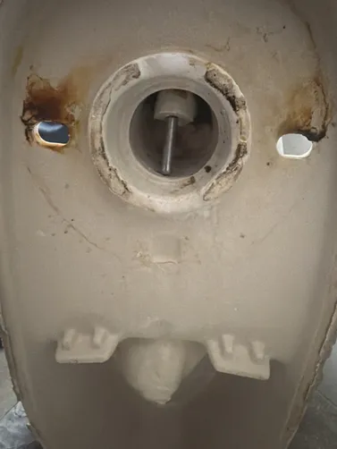 photo at Tulsa, OK on May 14, 2026: A toilet with poor flow was identified for repair. We assessed the plumbing system and made the nec photo at Tulsa, OK on May 14, 2026: A toilet with poor flow was identified for repair. We assessed the plumbing system and made the nec