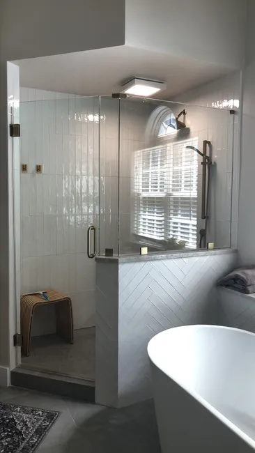 Shower Glass Door Install