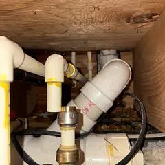Spilt CPVC Water Line
