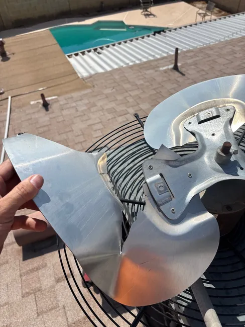Broken Condenser Fan Blade