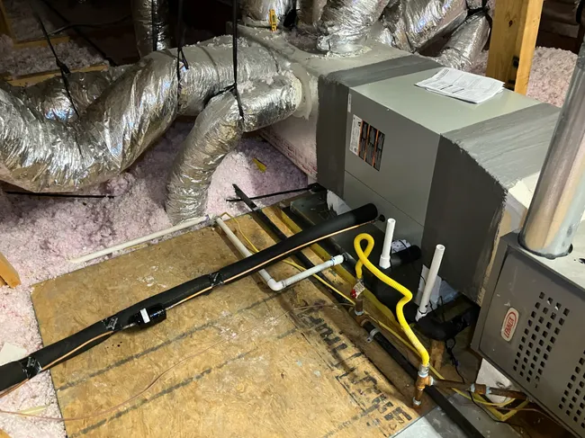 Upgraded the HVAC system in Round Rock with a new American Standard evaporator coil for enhanced efficiency and climate control.