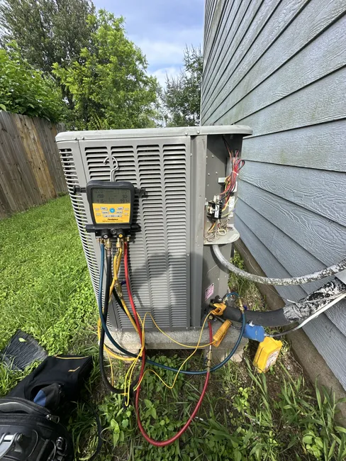 Clogged Drain Line