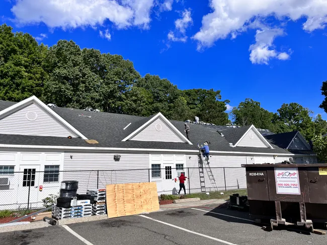 New roof with 6 inch gutters