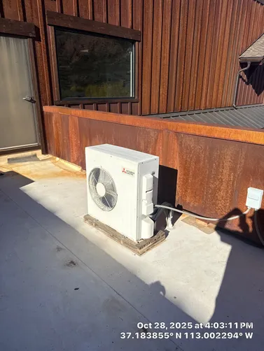 photo at Springdale, UT on Oct 28, 2025: A malfunctioning Mitsubishi unit prompted our response to the service request. We conducted a thoro