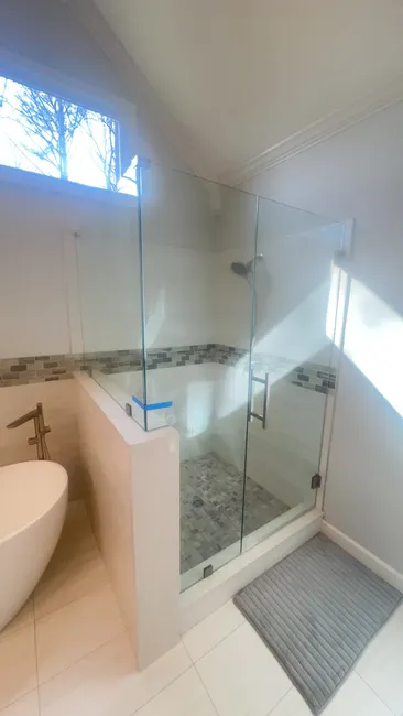 Shower Glass Door Install