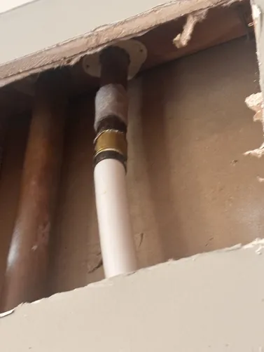 photo at Houston, TX on Nov 17, 2025: The stoppage in the lab sink on the second floor was resolved by replacing the p-trap and using a p