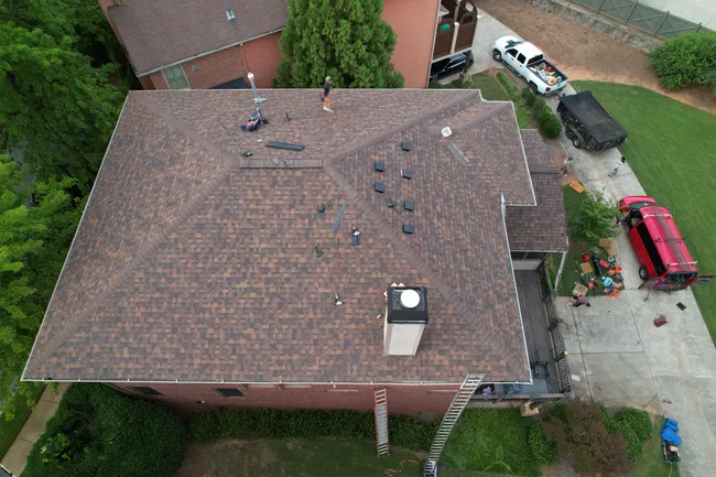 New Roof: Owens Corning Architectural Shingle in Brownwood.