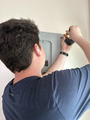 Installed surge protector