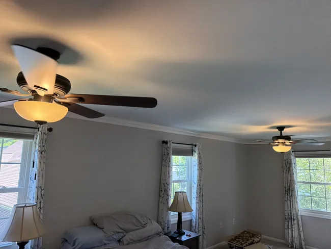 Primary Bedroom Dual Fan Installation