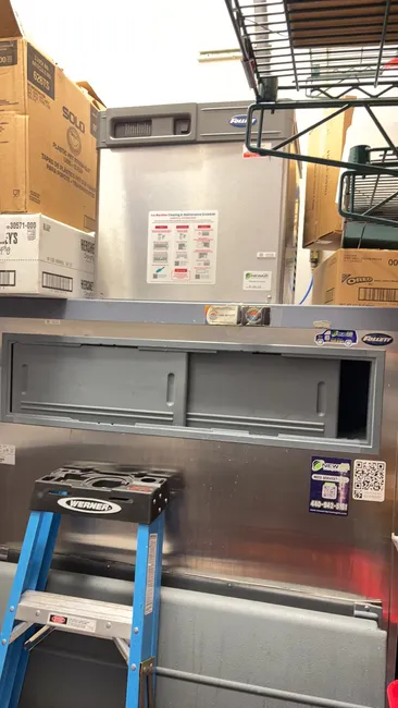 A thorough deep clean of the ice machine revealed a faulty solenoid, which was replaced to ensure proper drainage and optimal performance.