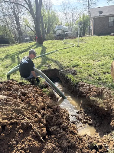 photo at Cottontown, TN on Mar 20, 2026: A failing septic system required us to conduct an exploratory dig through the drain field to identi photo at Cottontown, TN on Mar 20, 2026: A failing septic system required us to conduct an exploratory dig through the drain field to identi