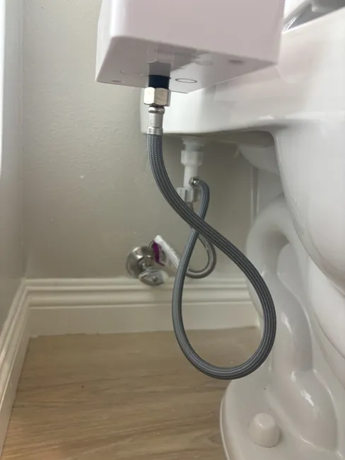 We installed a customer-supplied bidet seat, optimizing plumbing connections for enhanced comfort and convenience.