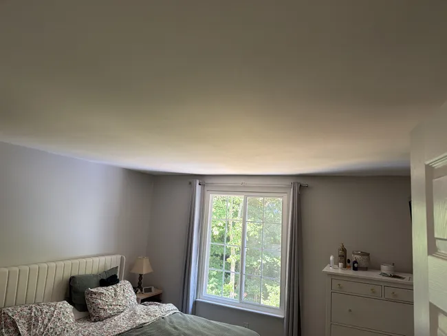 Ceiling Fan Complete Install In Room With No Power In Ceiling.