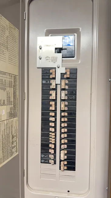 After a spark from the breaker, we replaced the faulty unit to restore safe operation of the circuit.