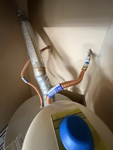 photo at Owasso, OK on Jul 13, 2026: A water heater replacement was needed to improve the home's efficiency. We removed the old unit and photo at Owasso, OK on Jul 13, 2026: A water heater replacement was needed to improve the home's efficiency. We removed the old unit and
