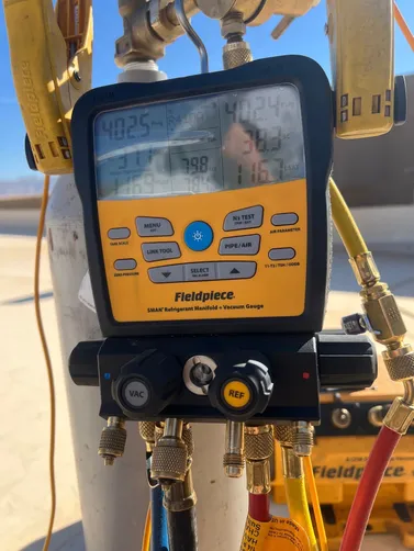 photo at Hurricane, UT on Nov 13, 2025: A malfunctioning compressor in the air conditioning unit was addressed. We tested the system and id