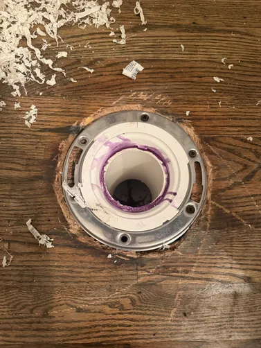 photo at Tulsa, OK on Jul 02, 2026: A plumbing issue arose requiring attention to the stool flange. We replaced the damaged flange to e photo at Tulsa, OK on Jul 02, 2026: A plumbing issue arose requiring attention to the stool flange. We replaced the damaged flange to e
