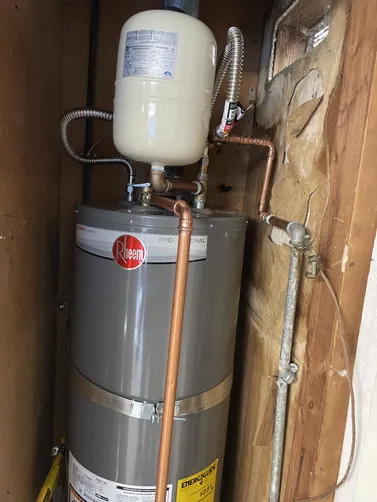 photo at Walnut Creek, CA on Mar 21, 2026: A leaking water heater can cause significant inconvenience, so we promptly replaced the faulty 40-g