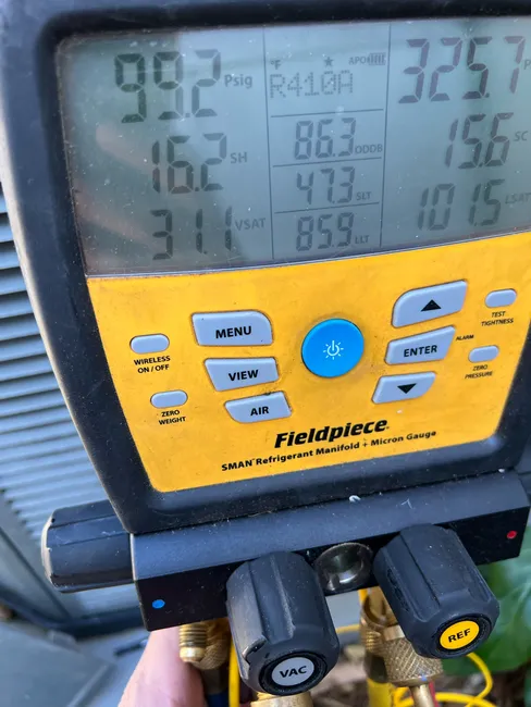 Annual ac checkup on a 2 zone system.