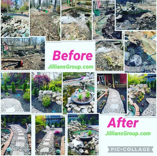 photo at Carmel Hamlet, NY on Apr 01, 2021: The backyard was completely overgrown, presenting a challenge for an inviting outdoor space. We cle