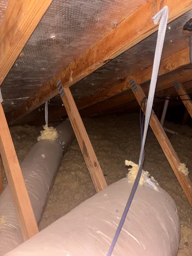 photo at Tomball, TX on Oct 21, 2025: We identified that one of the rooms lacked proper sealing, leaving a quarter-inch gap that contribu