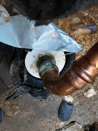 photo at Spring, TX on Nov 12, 2025: A water leak was detected from a 2" female PVC connection and a 3/4" male copper connector. We repl