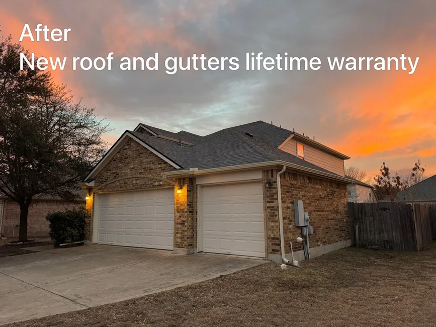 Roof and gutter replacement in Leander Texas