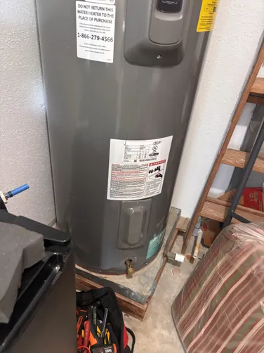 photo at Houston, TX on Oct 13, 2025: Upon inspection, we discovered that the water sensor was slightly wet, prompting us to remove it fo