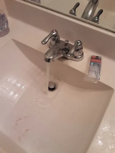 photo at Humble, TX on Nov 17, 2025: Experiencing low water pressure in a guest bathroom sink can be frustrating, especially with a two-