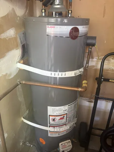 photo at Martinez, CA on May 19, 2026: A leaking water heater posed a challenge, prompting immediate attention. We replaced the temperatur