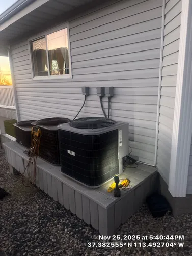 photo at Pine Valley, UT on Nov 25, 2025: A routine service on the heating and cooling system was conducted to ensure optimal performance. We