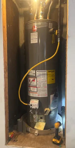 photo at Houston, TX on Dec 10, 2025: A diagnosis revealed that the water heater was not receiving sufficient gas supply, preventing it f