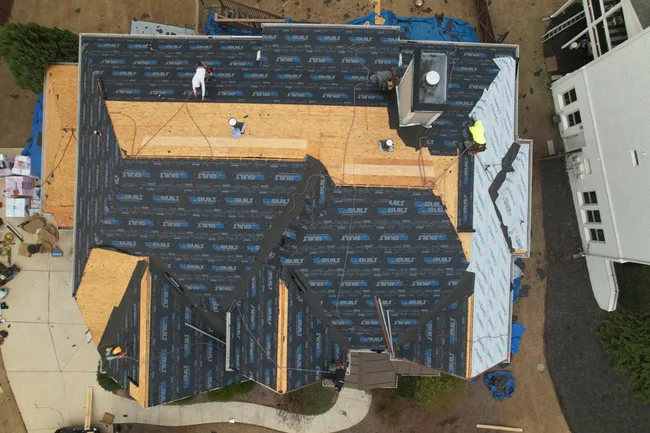 Another happy customer! Roof paid in full by Farmers Insurance. Owens Corning - Driftwood.