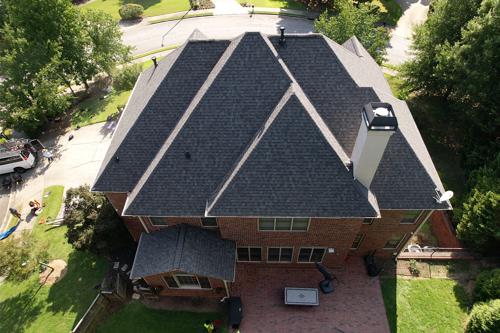 Photo from a hail damage roof replacement in Atlanta, GA