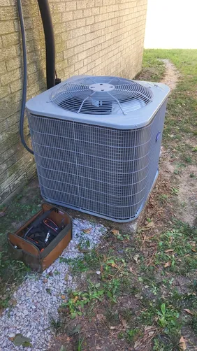 photo at Conroe, TX on Nov 07, 2025: After identifying potential efficiency issues, we conducted a thorough check of the Carrier HVAC sy