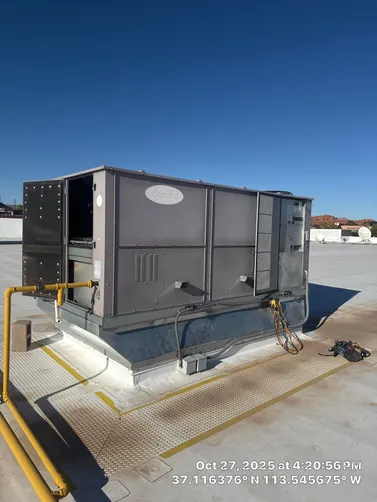 photo at St George, UT on Oct 27, 2025: A malfunctioning HVAC unit needed attention during our visit to a commercial property in St. George