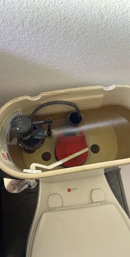 photo at Houston, TX on Oct 29, 2025: The guest bathroom toilet required a new fill valve and the master bathroom toilet had issues with 