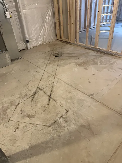 Executed precision saw cutting of the basement slab for seamless plumbing upgrades, enhancing functionality while preserving structural integrity.